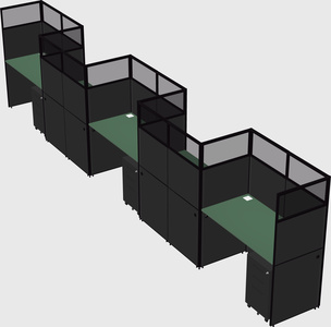Rectangular cubicles