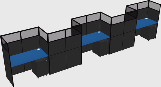 Rectangular cubicles