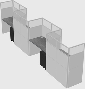 Rectangular cubicles