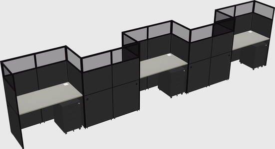 Rectangular cubicles