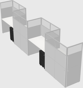 Rectangular cubicles
