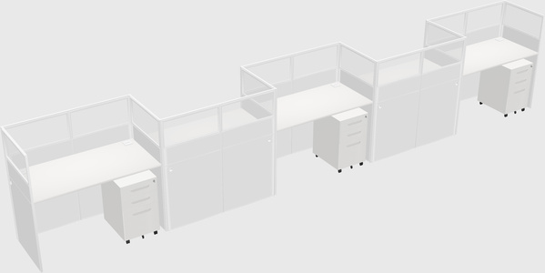 Rectangular cubicles
