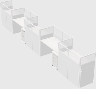 Rectangular cubicles