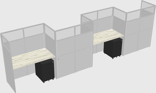 Rectangular cubicles