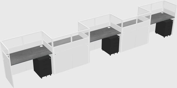 Rectangular cubicles