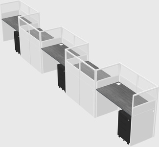 Rectangular cubicles