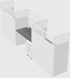 Rectangular cubicles