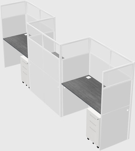 Rectangular cubicles