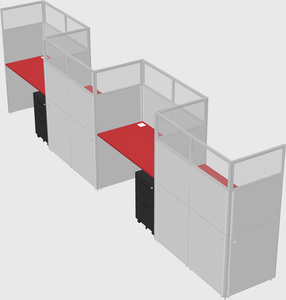 Rectangular cubicles