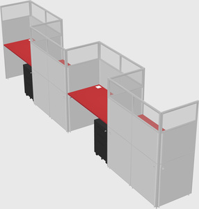 Rectangular cubicles