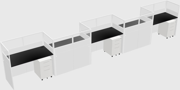 Rectangular cubicles