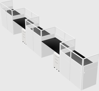 Rectangular cubicles