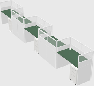 Rectangular cubicles