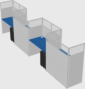 Rectangular cubicles