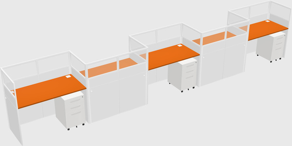 Rectangular cubicles