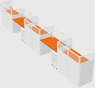 Rectangular cubicles