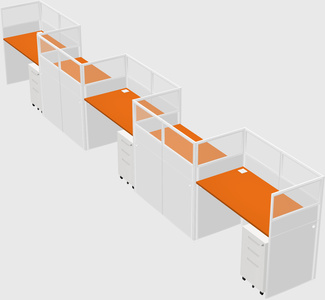 Rectangular cubicles