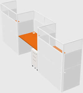 Rectangular cubicles