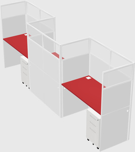 Rectangular cubicles