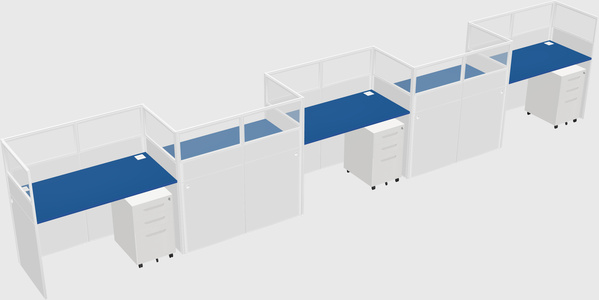 Rectangular cubicles