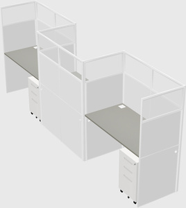 Rectangular cubicles