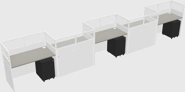 Rectangular cubicles