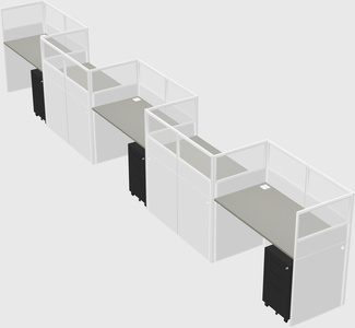 Rectangular cubicles