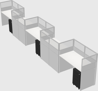 Rectangular cubicles