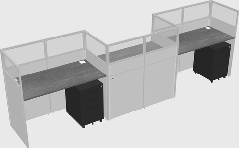 Rectangular cubicles