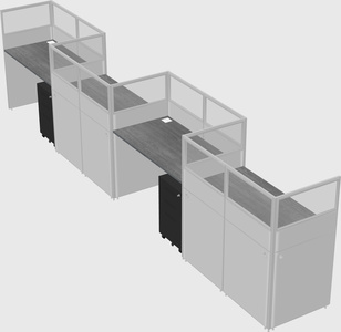 Rectangular cubicles