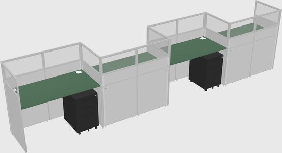 Rectangular cubicles