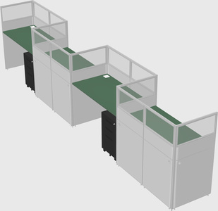 Rectangular cubicles