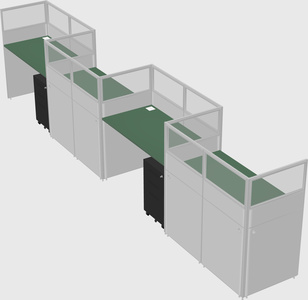 Rectangular cubicles