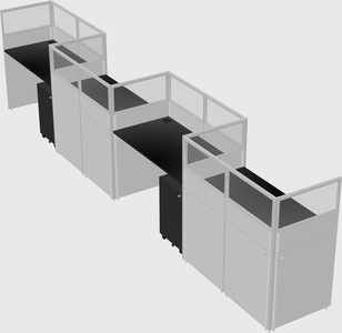 Rectangular cubicles