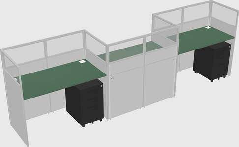 Rectangular cubicles