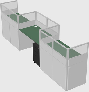Rectangular cubicles