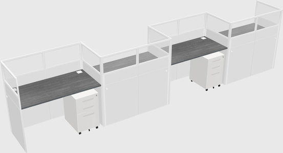 Rectangular cubicles