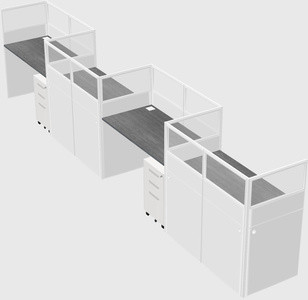 Rectangular cubicles