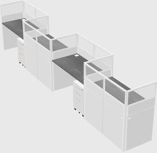 Rectangular cubicles