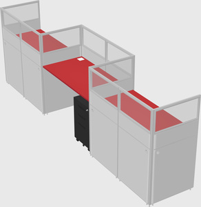 Rectangular cubicles