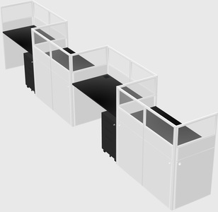 Rectangular cubicles