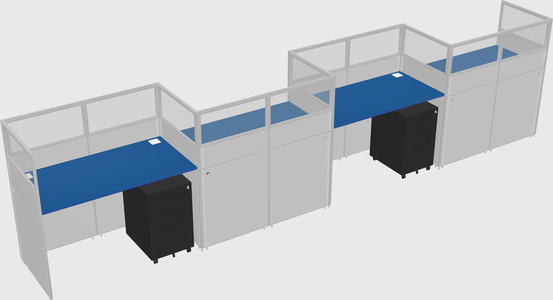 Rectangular cubicles