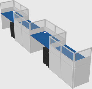 Rectangular cubicles