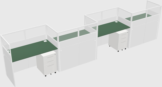Rectangular cubicles