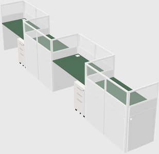 Rectangular cubicles