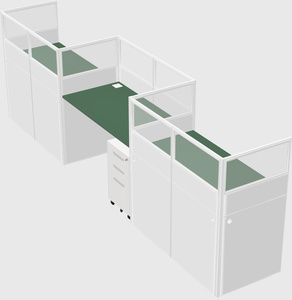 Rectangular cubicles