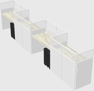 Rectangular cubicles