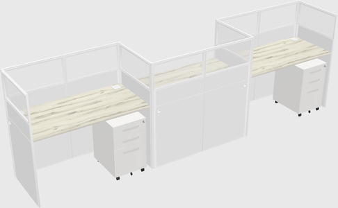 Rectangular cubicles