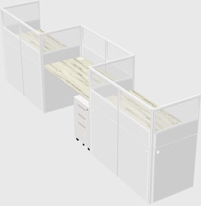 Rectangular cubicles