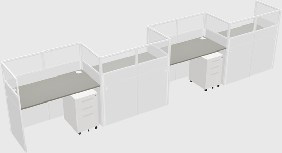 Rectangular cubicles